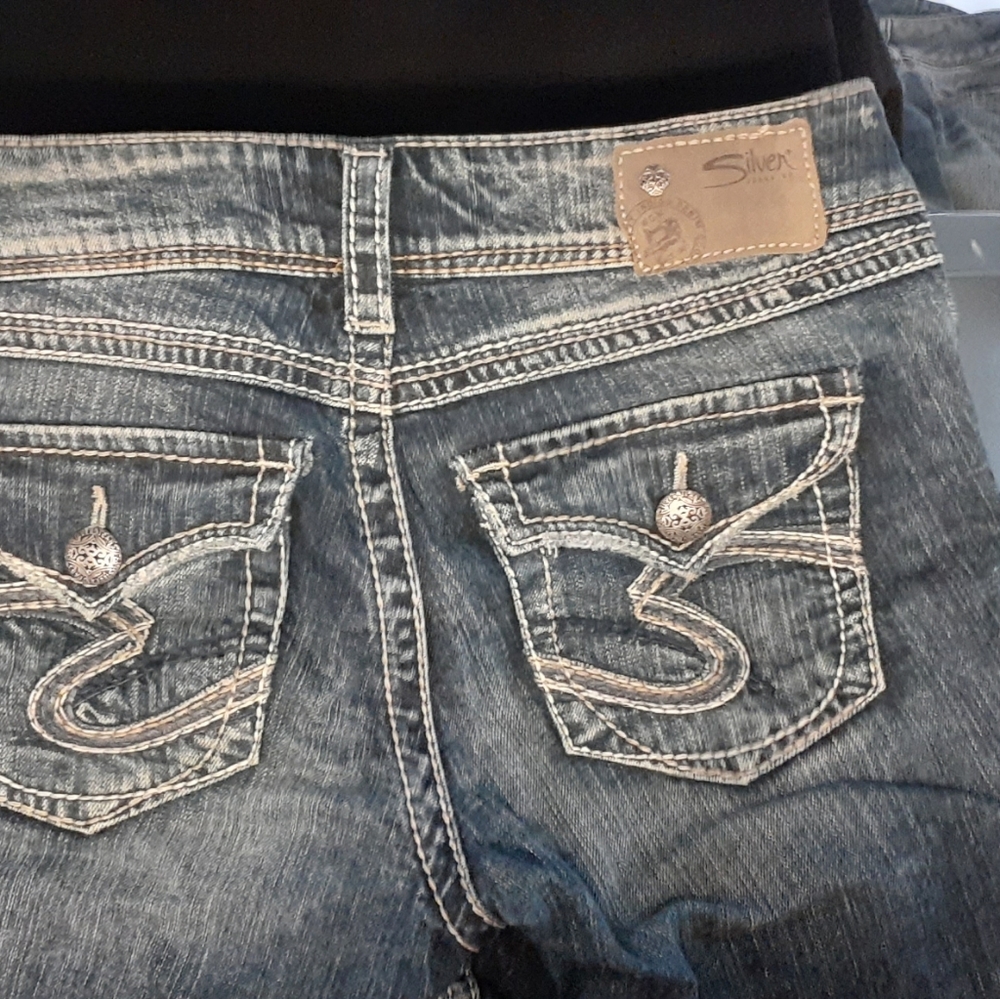 Silver Jean Short